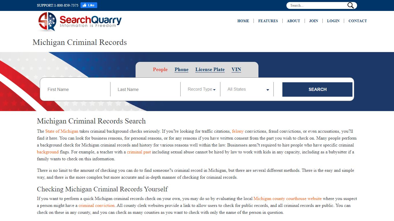 Free Michigan Criminal Records | Enter a Name & View Criminal Records